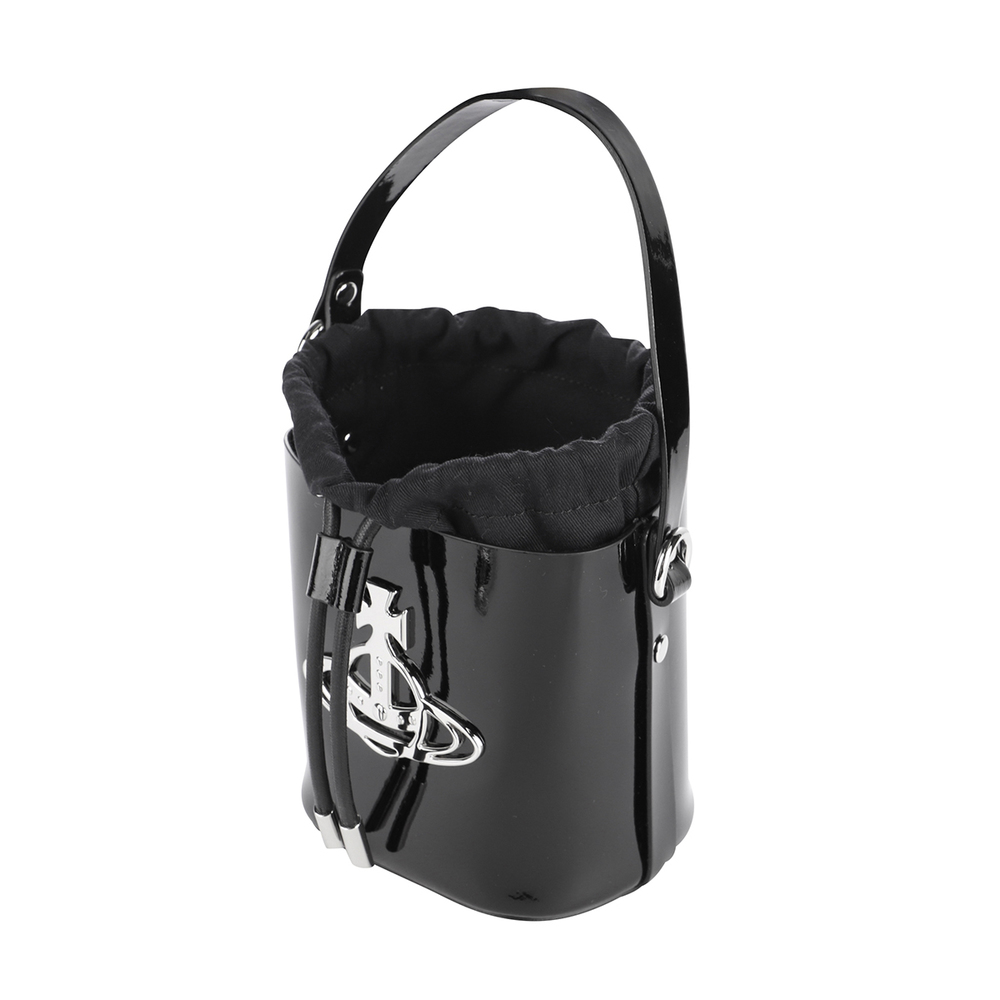 Vivienne Westwood Shoulder Bag Shiny Patent Black - Picture 4 of 9